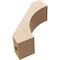 Ekena Millwork 3-inch W x 8-inch D x 8-inch H Westlake Rough Cedar Woodgrain TimberThane Knee Brace, Primed BRCUR03X08X08WTLRCPR - alternate 3